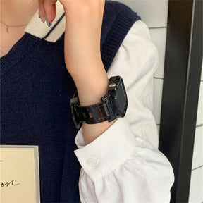 Casual retro women band + case for Apple Watch