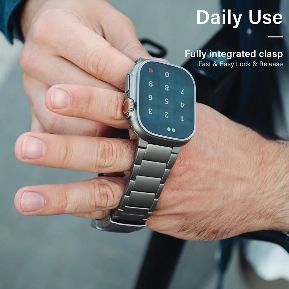 Luxury Titanium man band for Apple watch