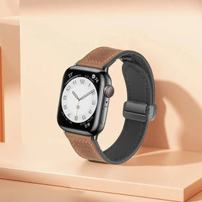 Silicone and Leather band For Apple Watch