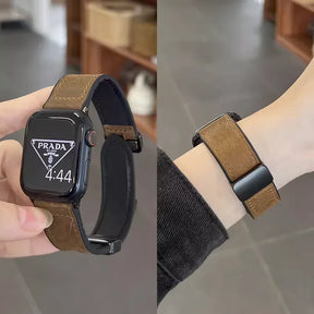 Silicone and Leather band For Apple Watch