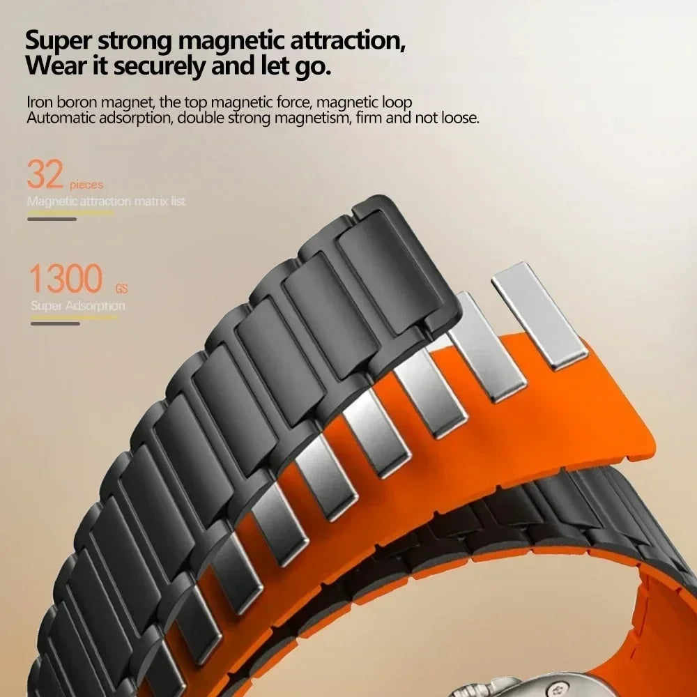 Casual magnetic man band for Apple watch