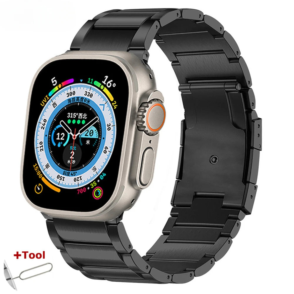 Luxury Titanium man band for Apple watch