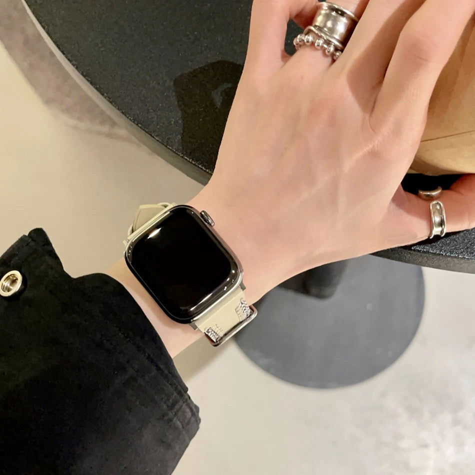 Leather band women for Apple watch