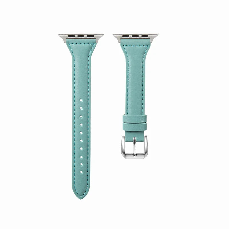 Slim leather band women for Apple watch