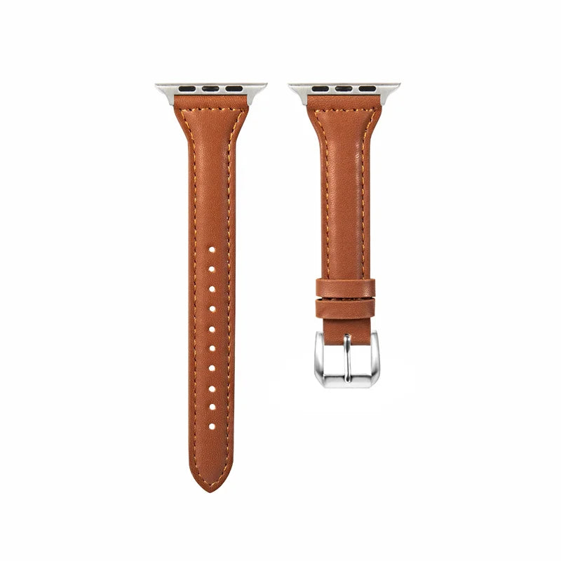 Slim leather band women for Apple watch