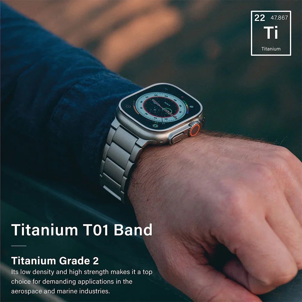 Luxury Titanium man band for Apple watch